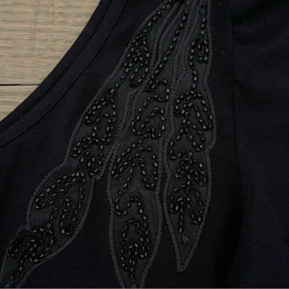 Colcci Women's Black One Shoulder Beaded Cocktail Dress Size Small - Picture 3 of 8